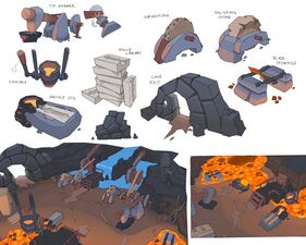 Concept art of the Giants' Foundry by Mod Jerv.