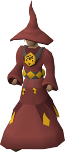 A male model for the scrapped ornamented Dagon'hai robes.