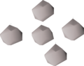 Five whiteberry seeds