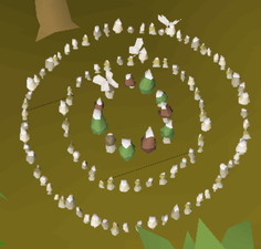 Unique Green and red Fairy ring with outer grey rings used by CKR.