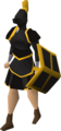 Black gold-trimmed set (sk)