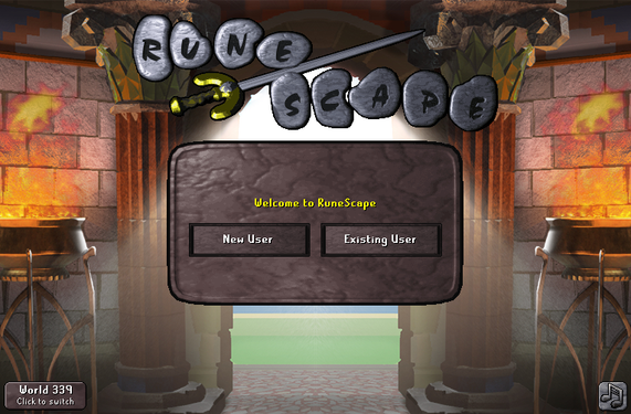 Login screen for the initial release of Varlamore.
