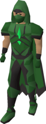 The outfit in the colours of Hosidius.