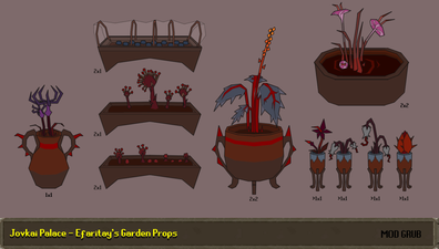 Concept art for Efaritay's plants, by Mod Grub.