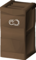 A crate on the Lady Zay, with the lunar alphabet symbol for B.