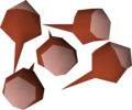 Five red rose seeds