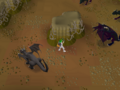 Safespot location in the Evil Chicken's Lair.