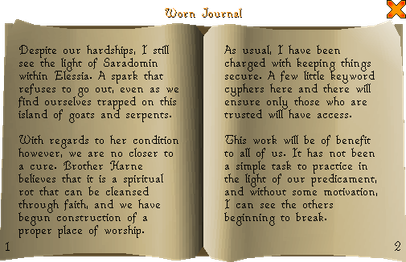 Reading the journal