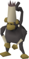 Ruler of Ape Atoll. His appearance is typical for his species.