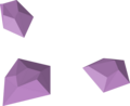 Three barronite shards