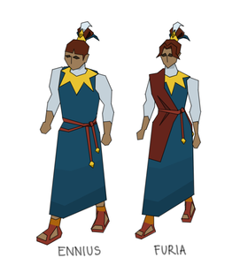Concept art of the Tullus twins, by Mod Jerv.