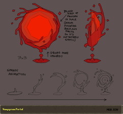 Concept art of the portal to Vampyrium, by Mod Jerv.