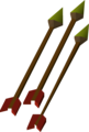 Three poisoned bronze arrows