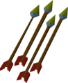 Four poisoned rune arrows