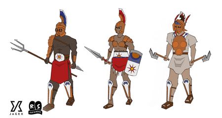 Concept art of the gladiators, by Mod Grub.