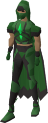 The outfit in the colours of Hosidius.