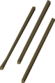 Three ogre arrow shafts