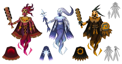 Concept art of the Moons of Peril, by Mod Skylark.