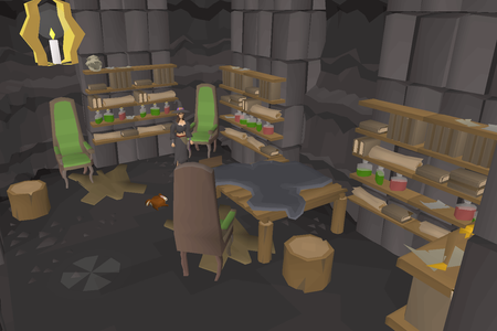 Orsaga's room east of the pub.