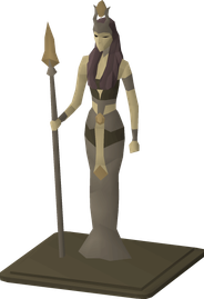 A statue of Amascut found in the Uzer Mastaba.