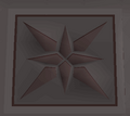 The compass rose symbol, which is the right half of the symbol to the right and the full dragonkin Symbol.