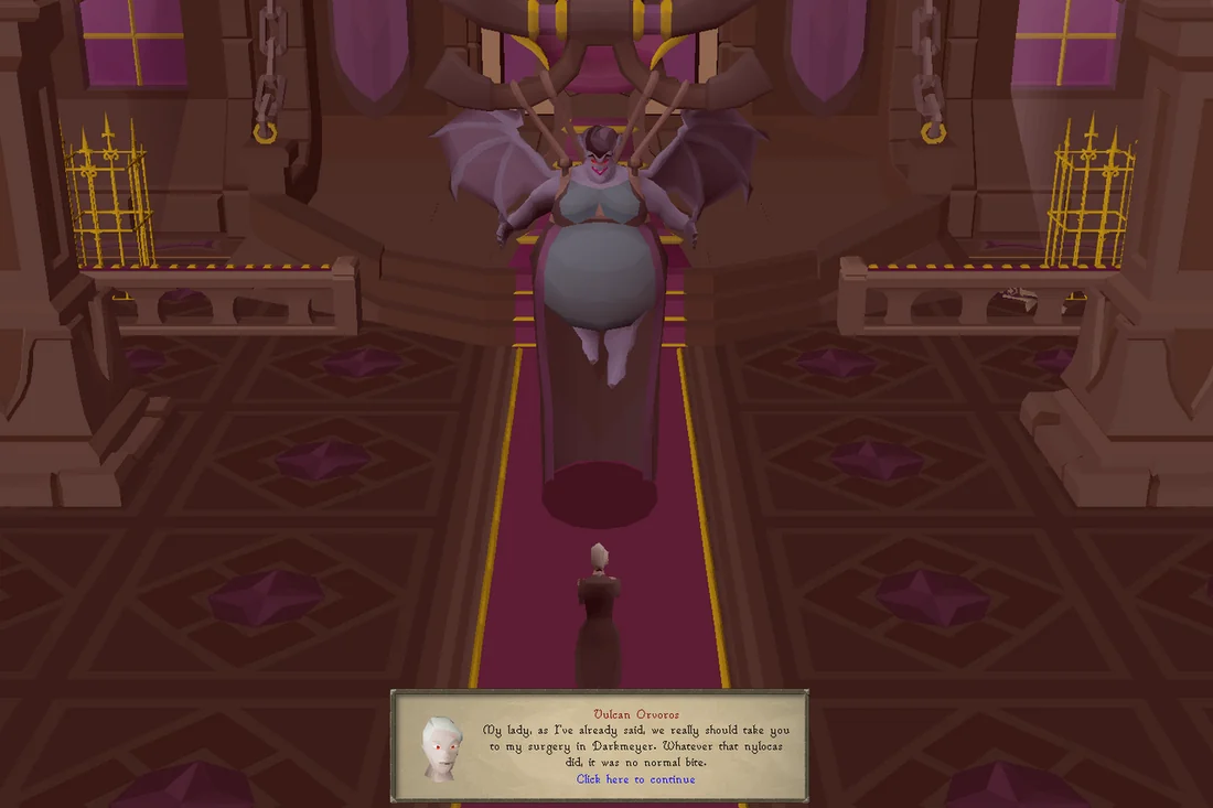 Verzik, now obese after the nylocas bite.