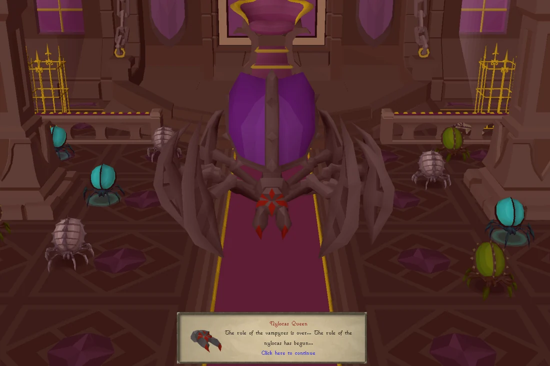 The Nylocas Queen emerges from Verzik's body.