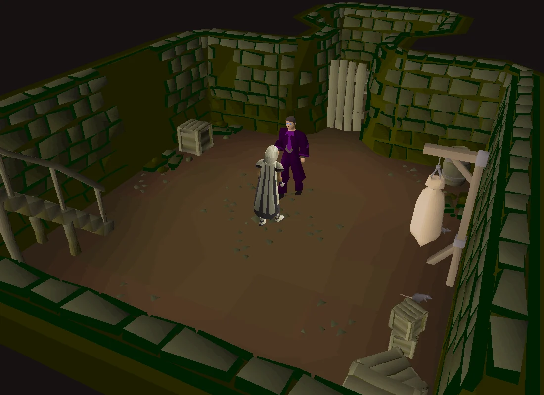 The player and Safalaan in Serafina's home.