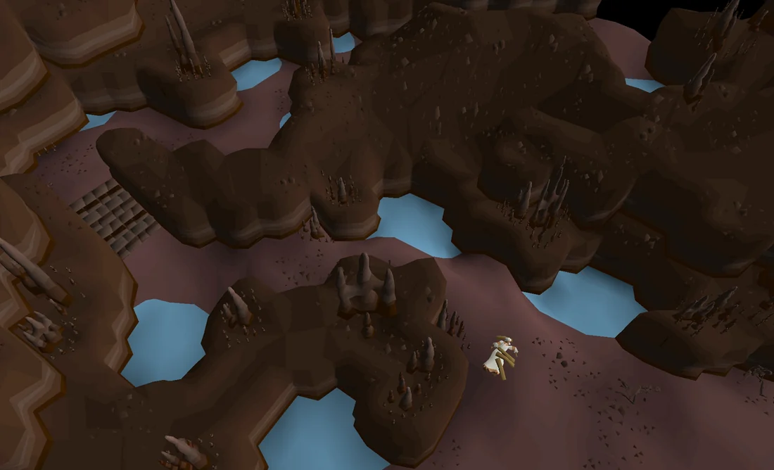 Kaleef's dead body in the depths beneath Sophanem.