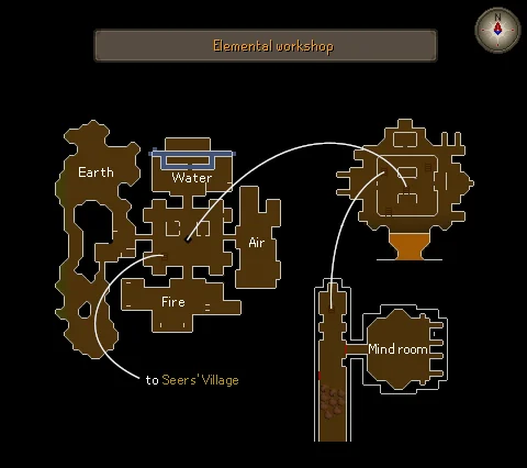A map of the dungeon.