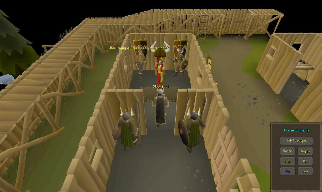 The player entertaining the Burgher.