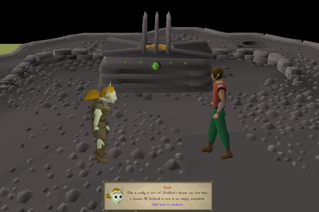 A strange box is found, being the only intact object you can see in this place.