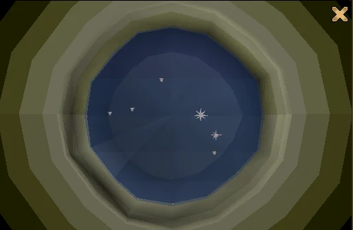 Looking through the telescope.