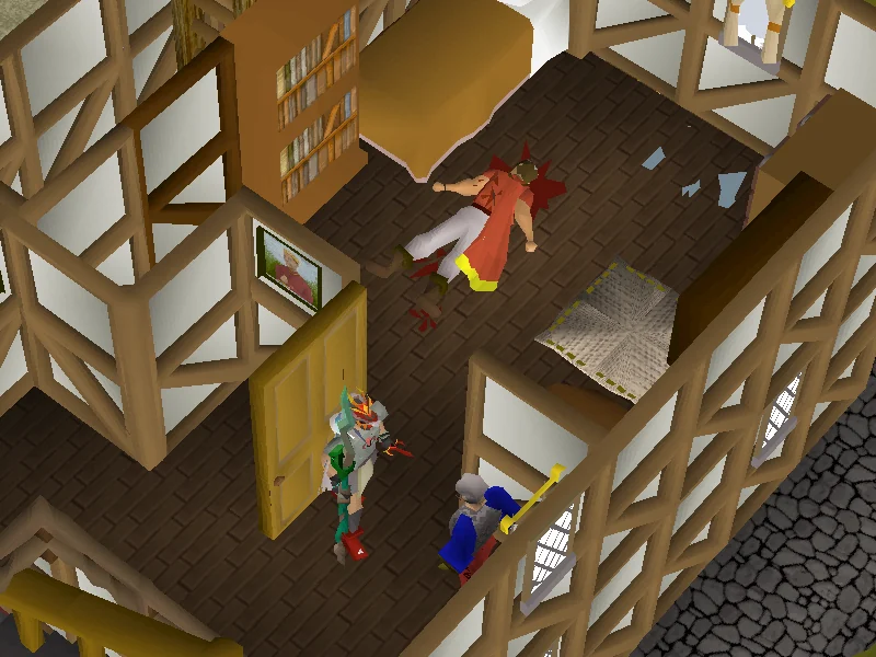 The scene of the crime in the Carnillean Mansion.