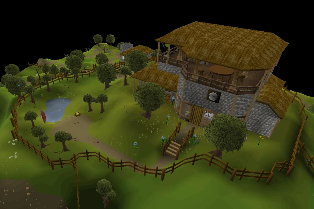 The first house on the island.
