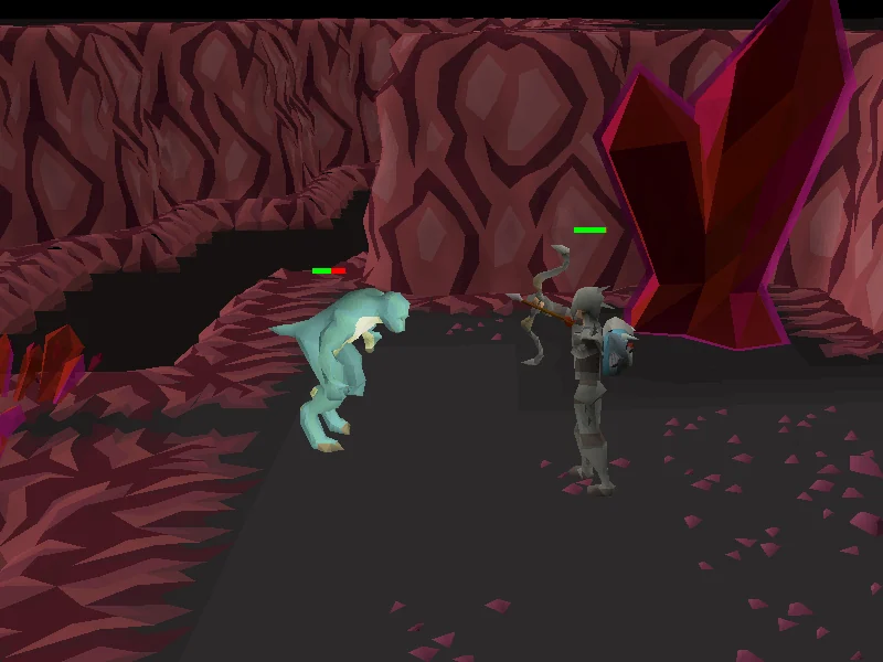 Fighting the corrupt lizardman.