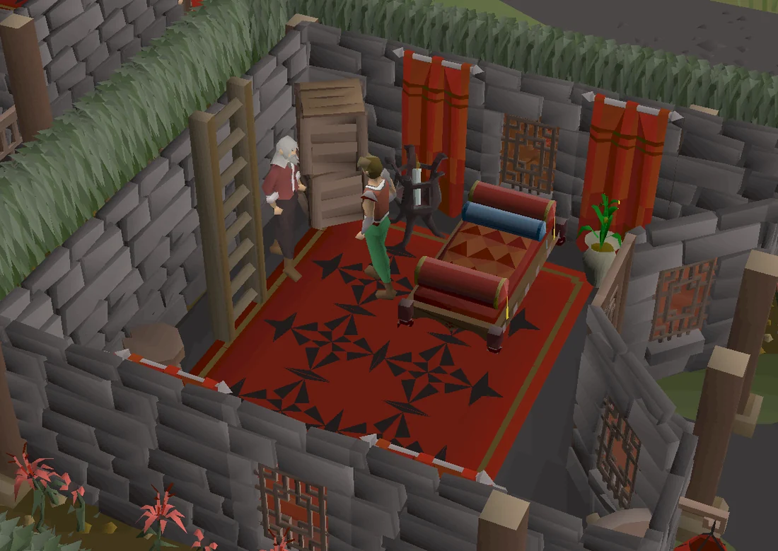 A player talks to Phileas in his home.