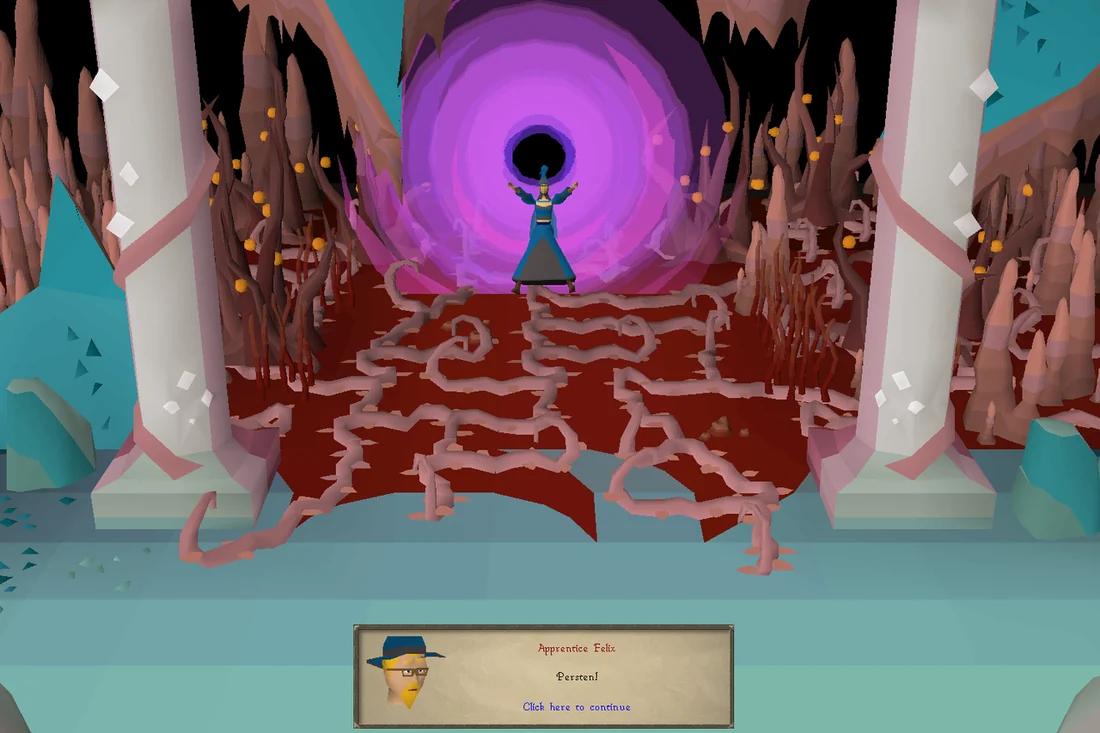 Persten accidentally opens a rift, and disappears.