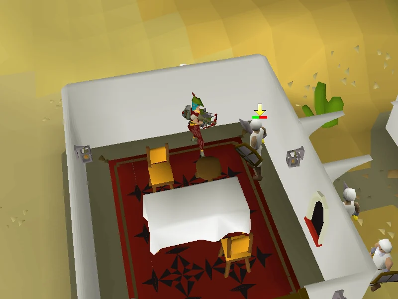 The ideal safespot for the bandit champion.