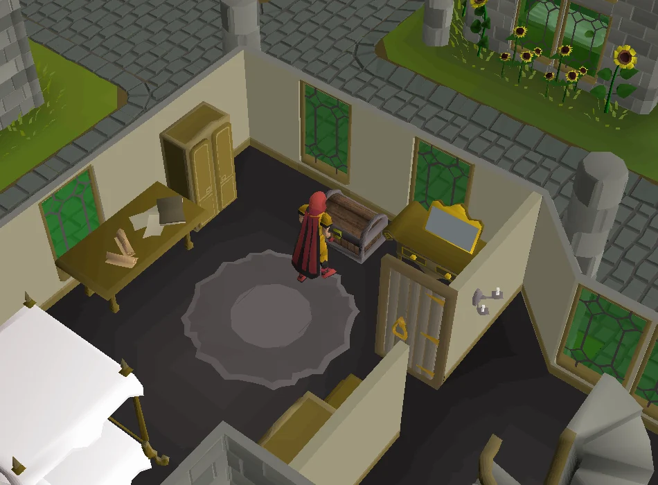 Searching the chest in Councillor Sophia Hughes' home.